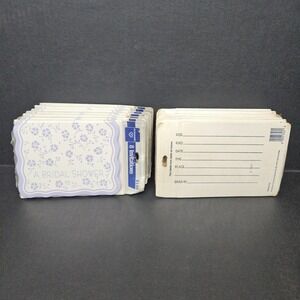 Ambassador Bridal Shower Invitations Purple Floral Scalloped 13 Packs Total 104
